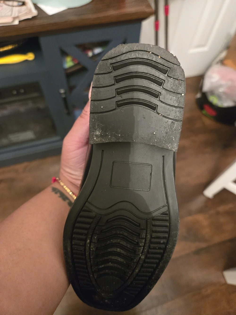 Boy's Black Leather Slip-On Dress Shoes